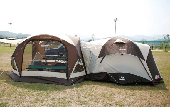 캠핑장 배치 (스크린타프+ 텐트)