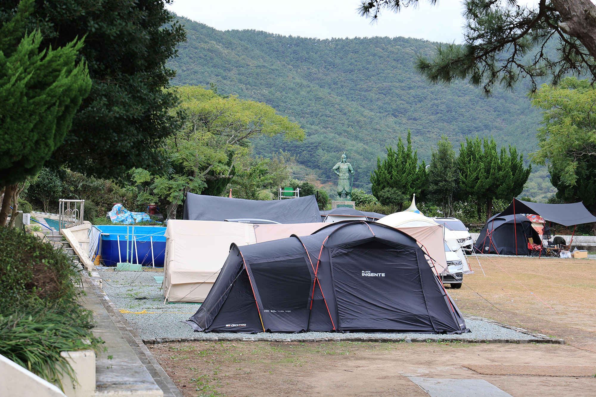 한산도 충무공교실 야영장
