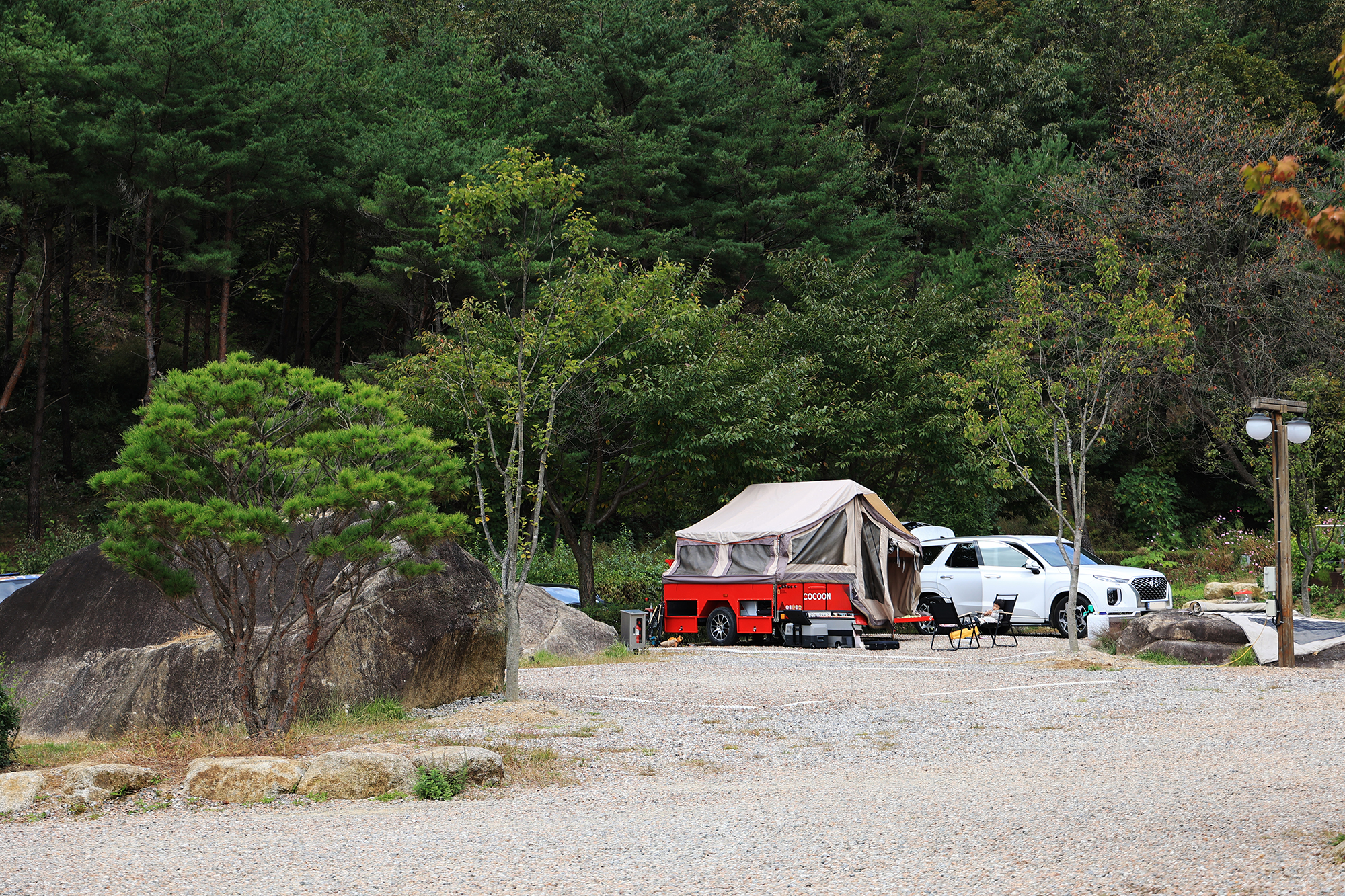 용화산테마파크 캠핑장