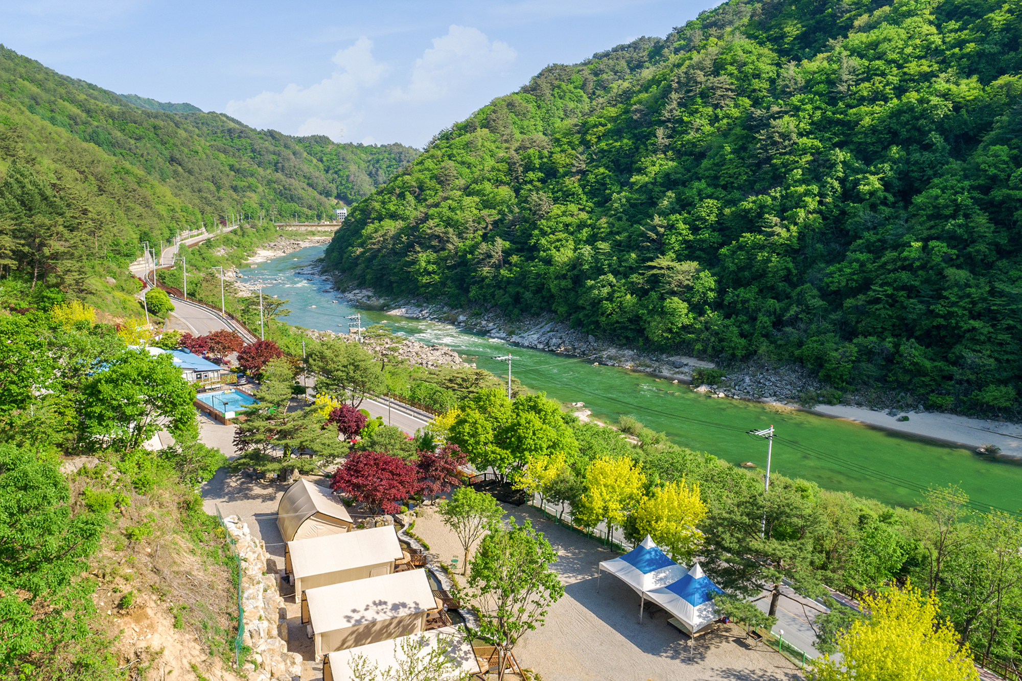 내린천 글램핑