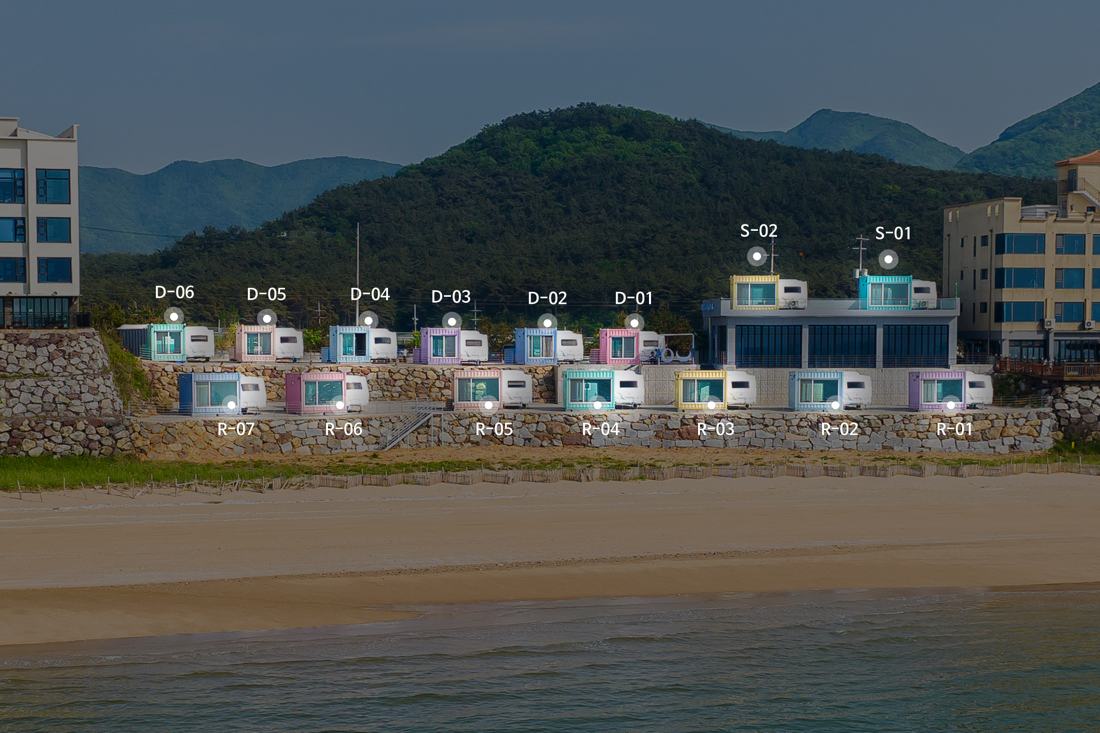 안전 및 시설배치도입니다