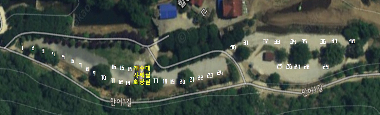 안전 및 시설배치도입니다