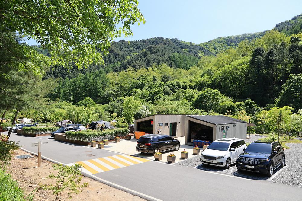 갯골자연휴양림 야영장