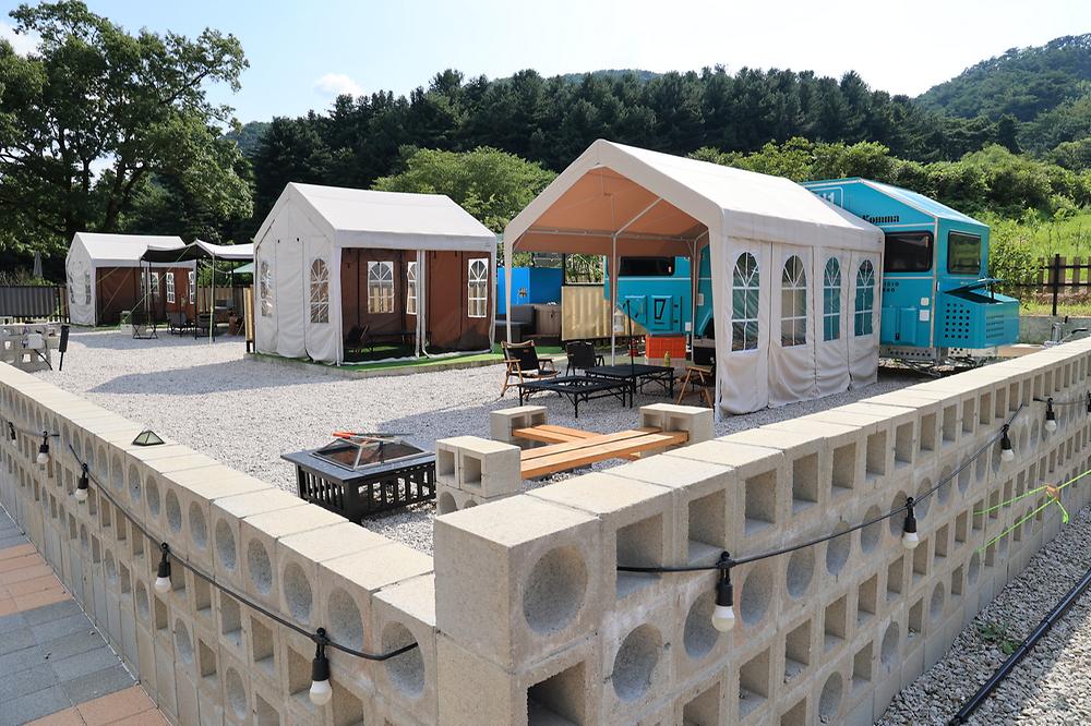 산이다 글램핑