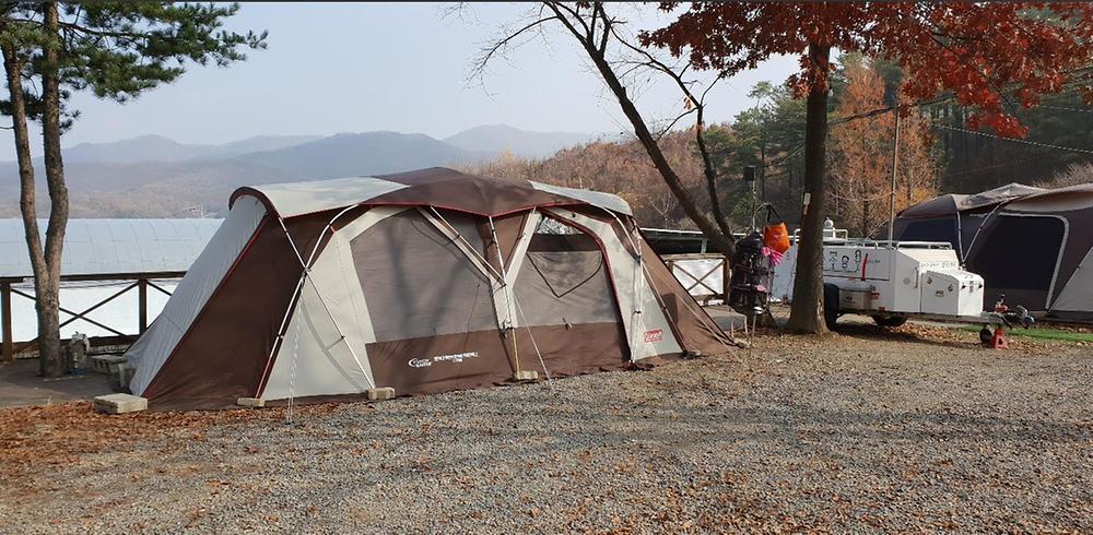 배나무꽃 캠핑장