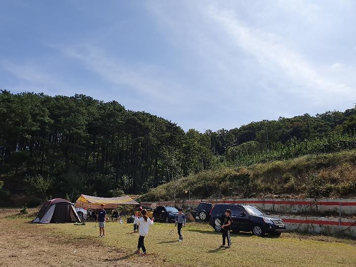 배나무꽃 캠핑장