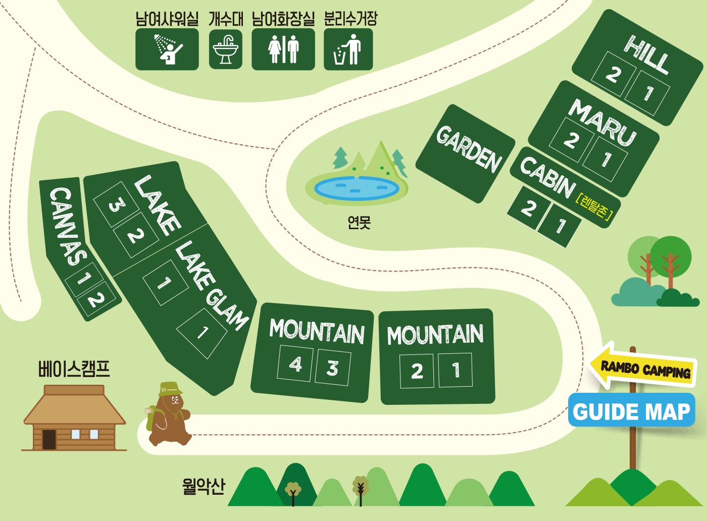 안전 및 시설배치도입니다
