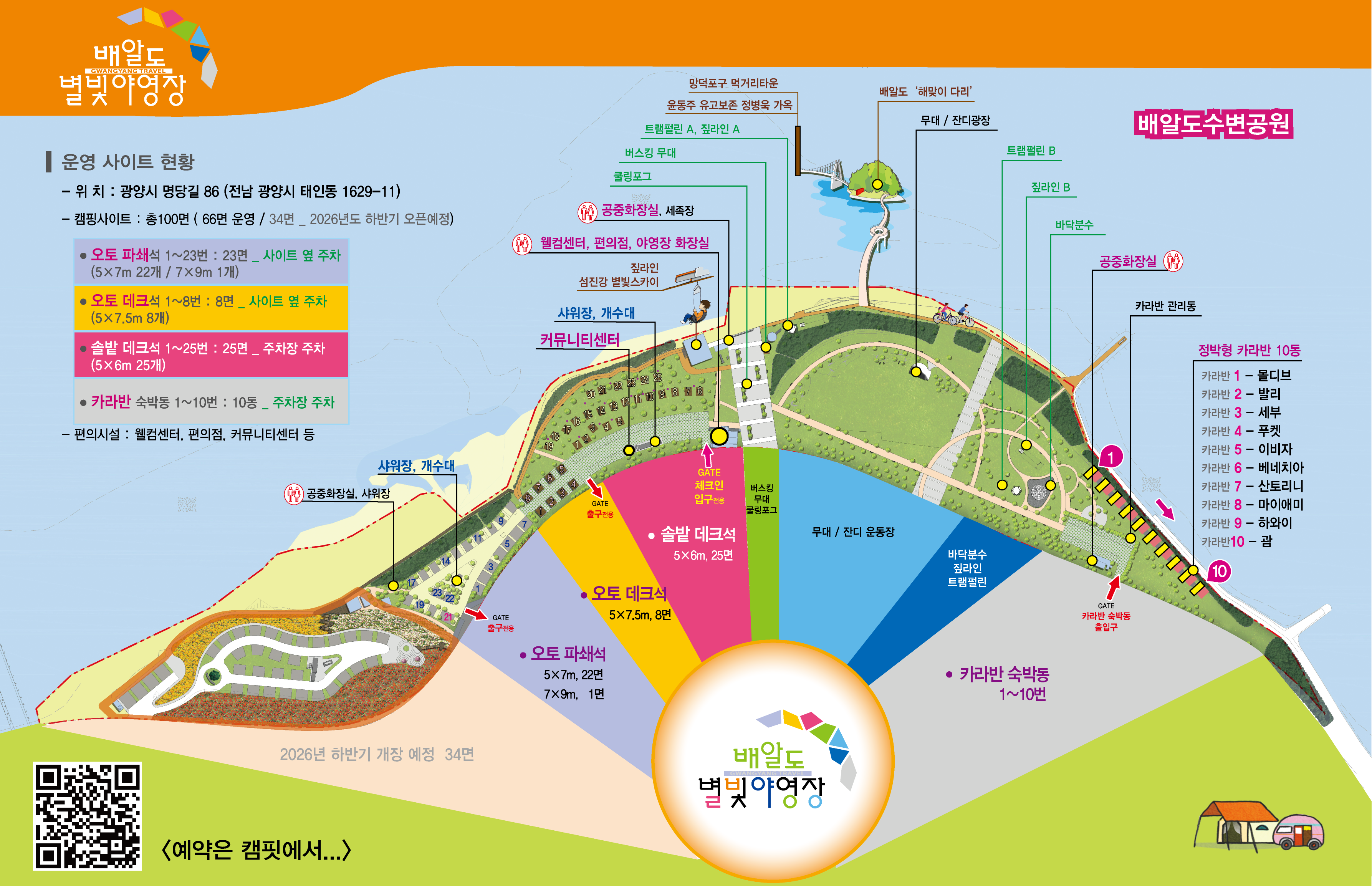 안전 및 시설배치도입니다