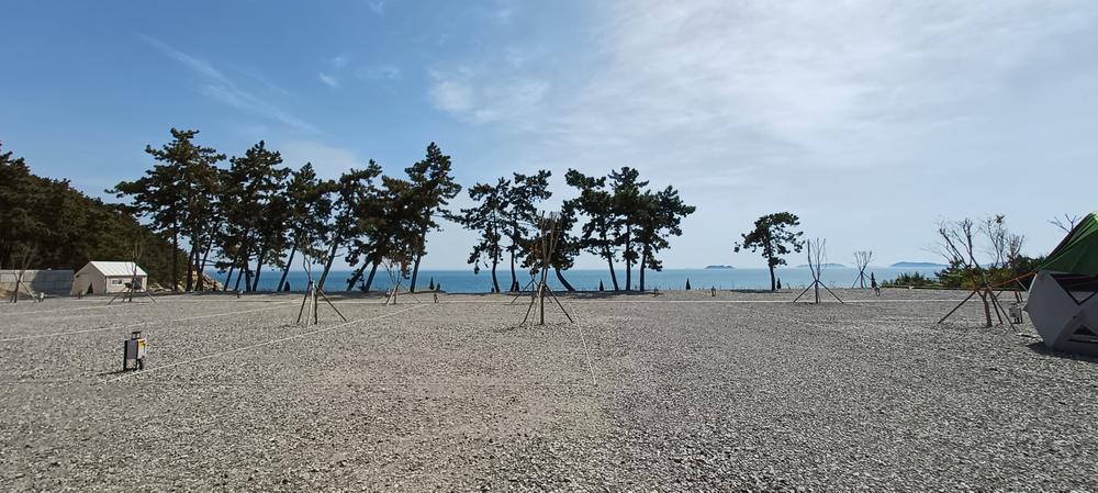 원산도 바다 캠핑장
