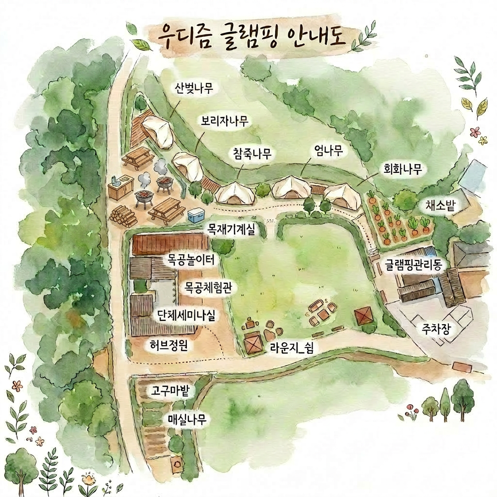 안전 및 시설배치도입니다