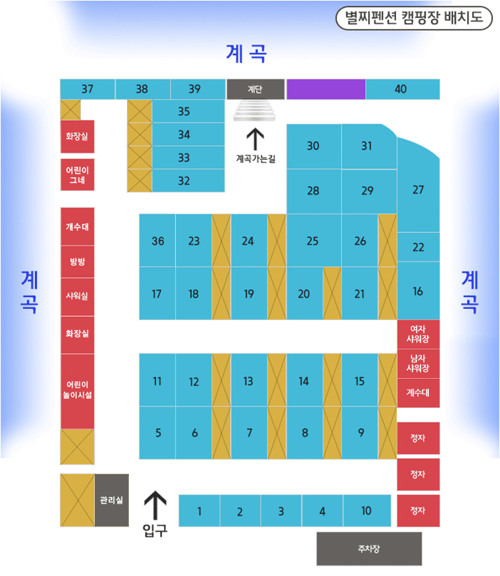 안전 및 시설배치도입니다