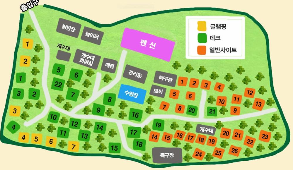 서천 늘푸른캠핑장