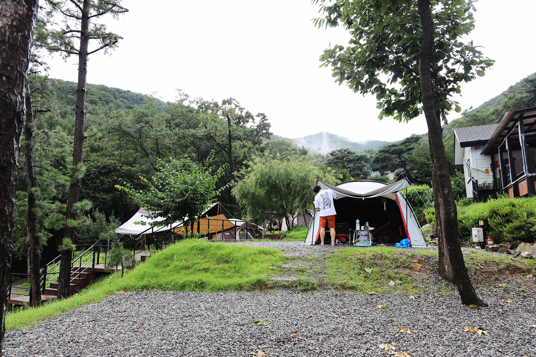 용인 자연숲 캠핑장