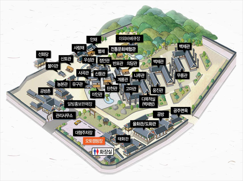 안전 및 시설배치도입니다