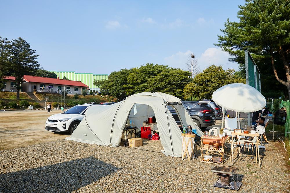 학교안 풍경캠핑장