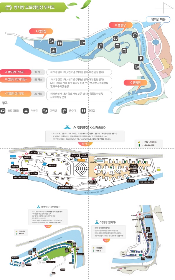 안전 및 시설배치도입니다