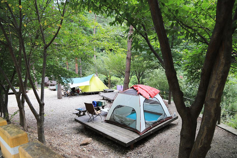 국립검봉산자연휴양림야영장