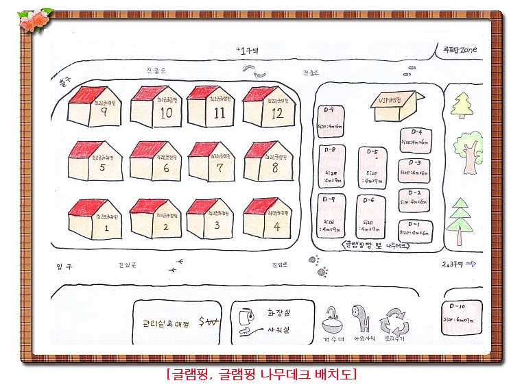 안전 및 시설배치도입니다