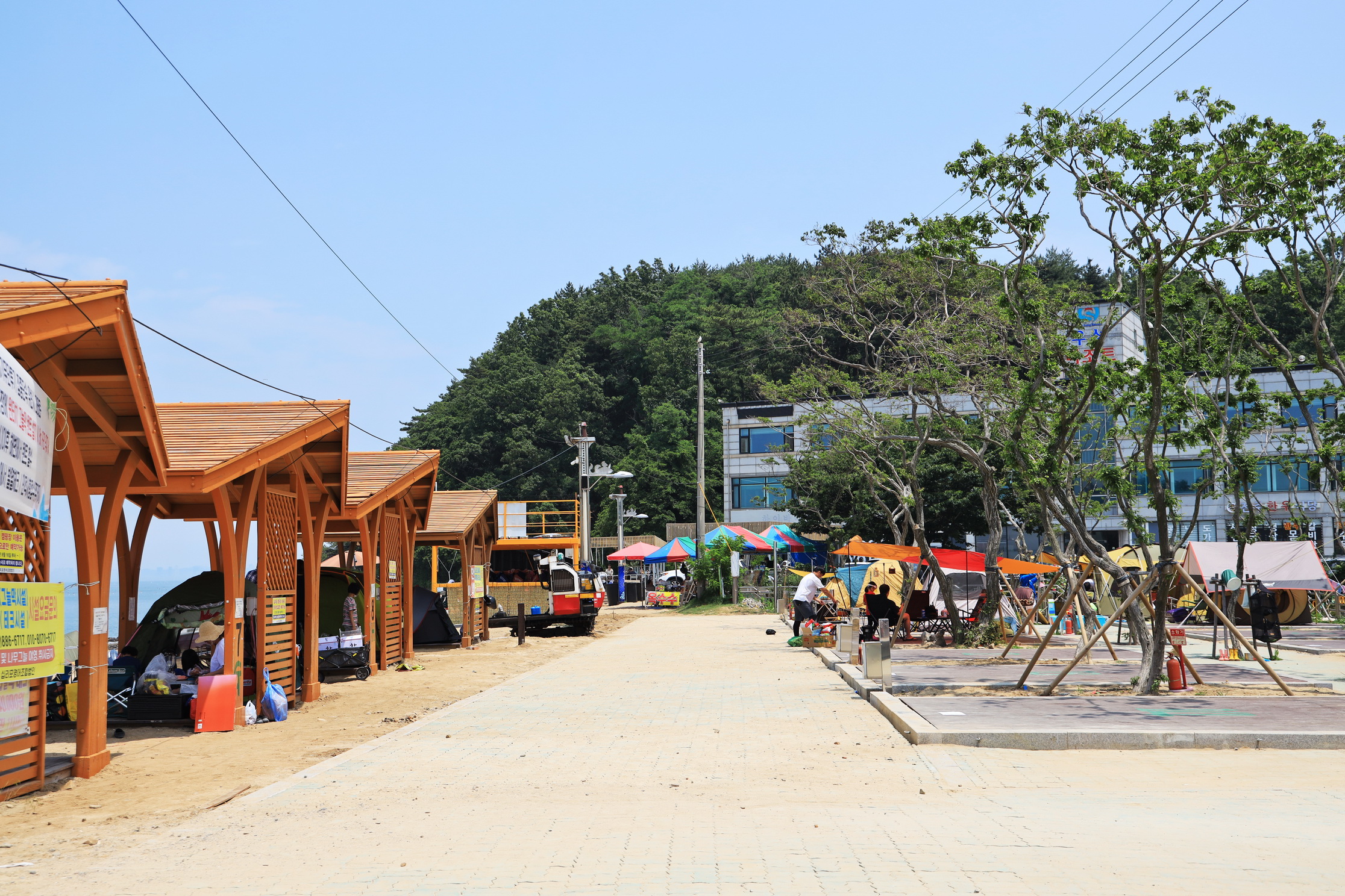 십리포해수욕장 야영장