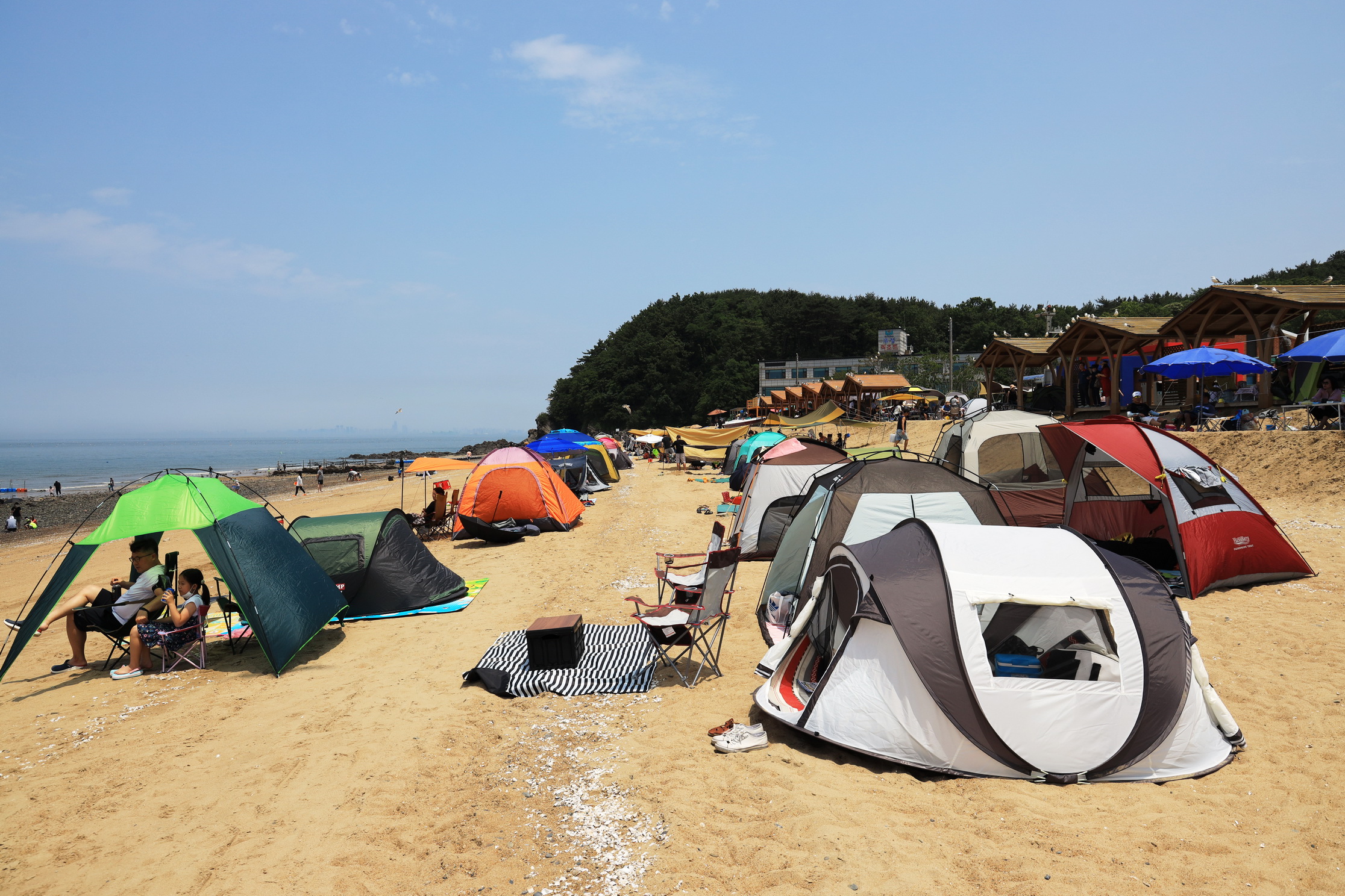 십리포해수욕장 야영장