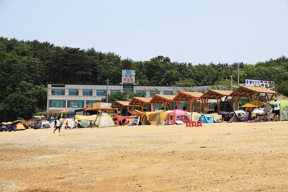 십리포해수욕장 야영장