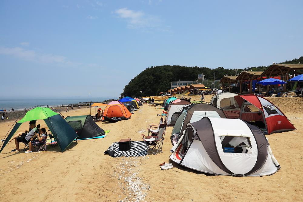 십리포해수욕장 야영장