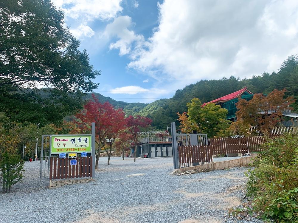 화기애애 단풍 캠핑장