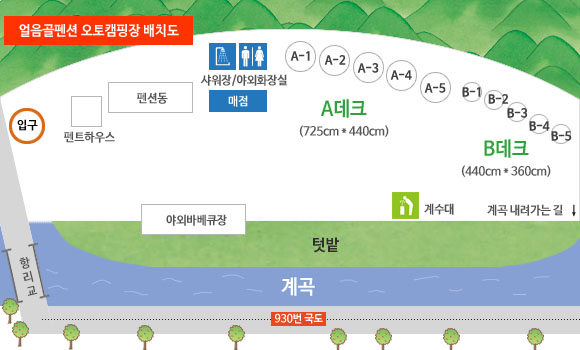 안전 및 시설배치도입니다