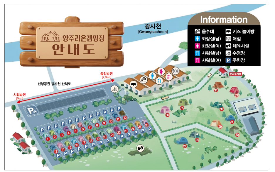 안전 및 시설배치도입니다