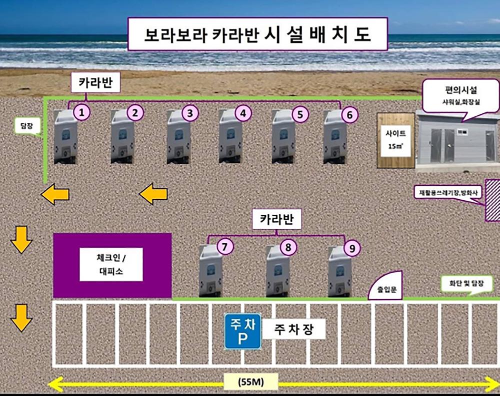 보라보라카라반 캠핑장